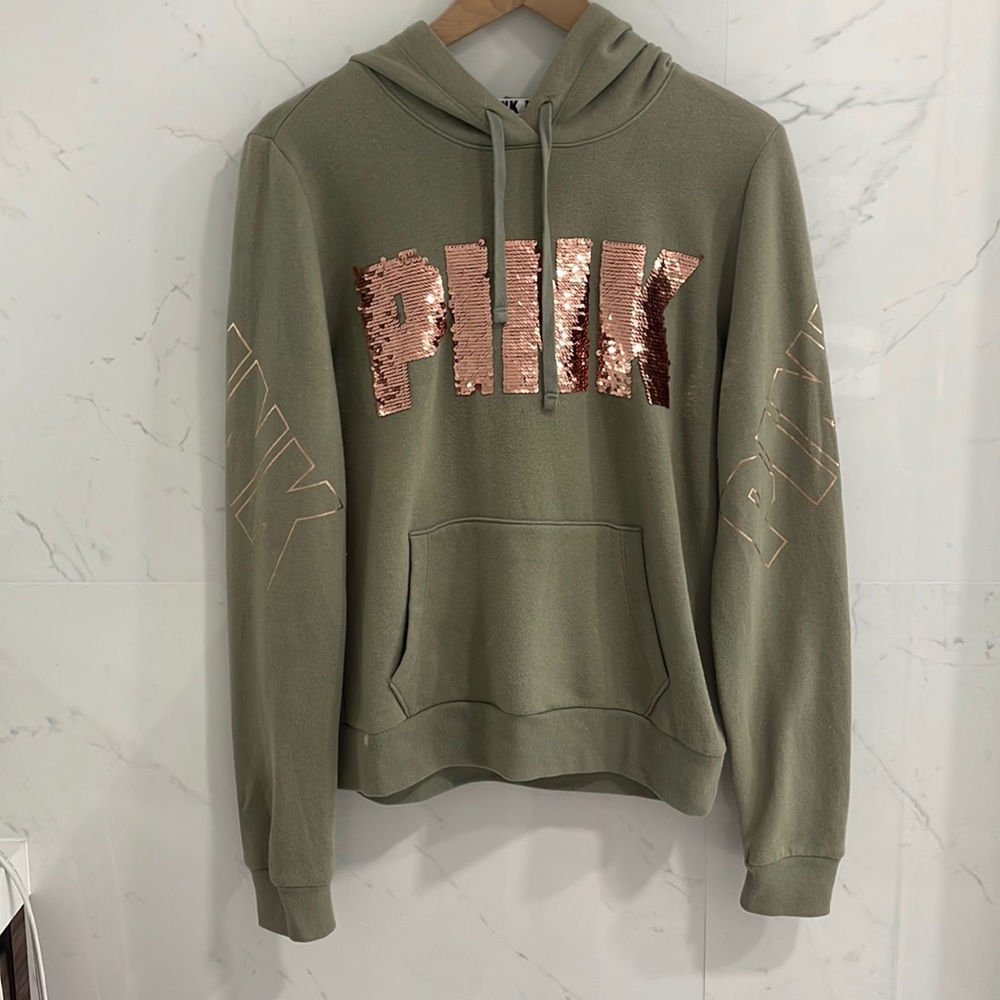 Victoria Secret Pink Sequin Hoodie